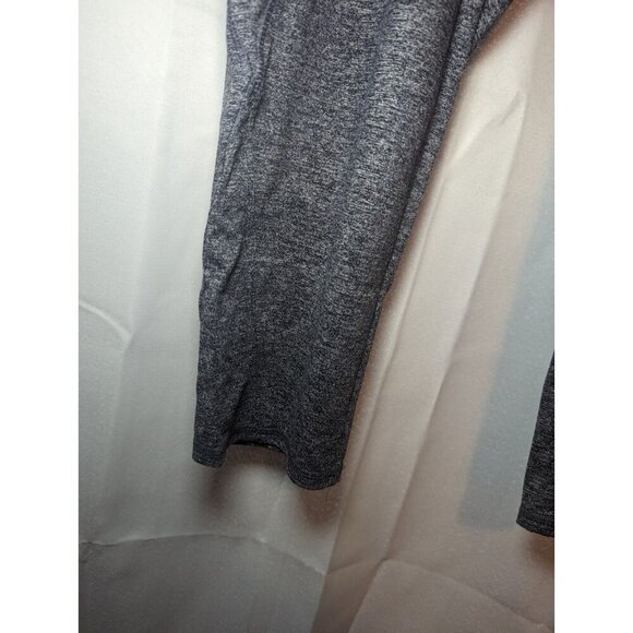 J. Jill Women's Size Large charcoal Gray Fit Marl Leggings Capris Side Zip Pocke - Picture 4 of 14